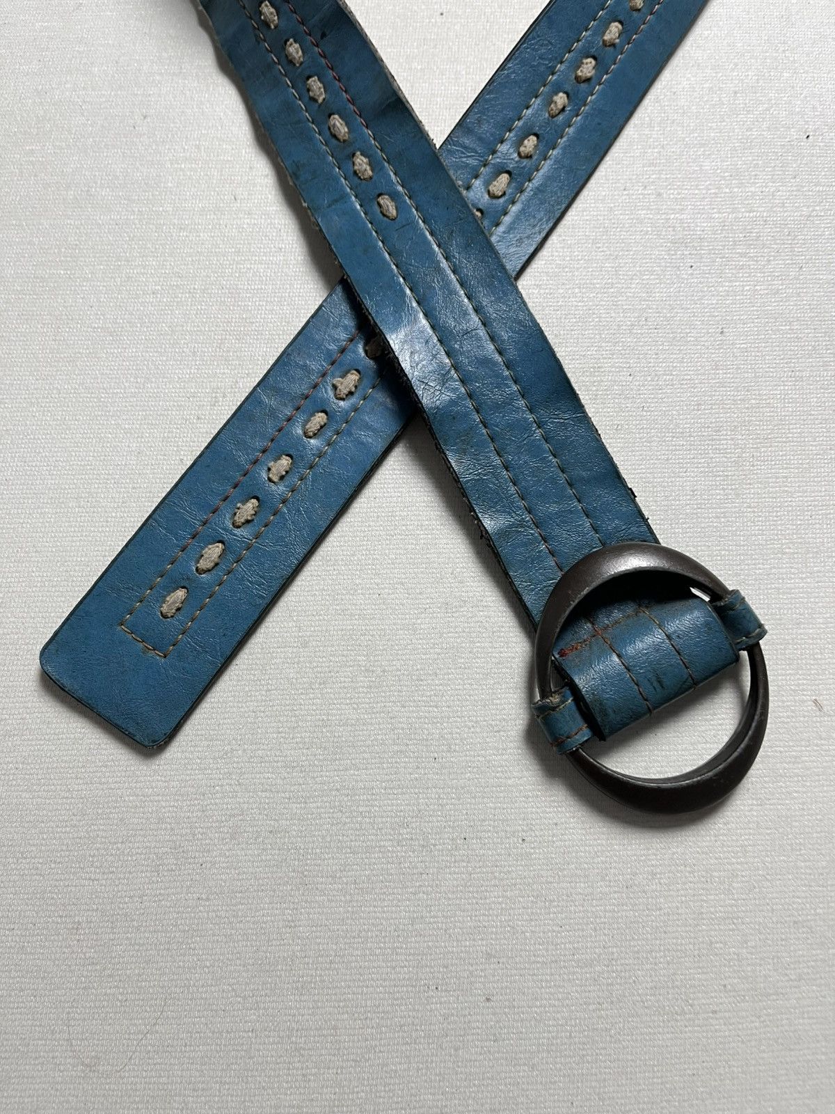 Japanese Brand Vintage blue belts Size ONE SIZE - 2 Thumbnail