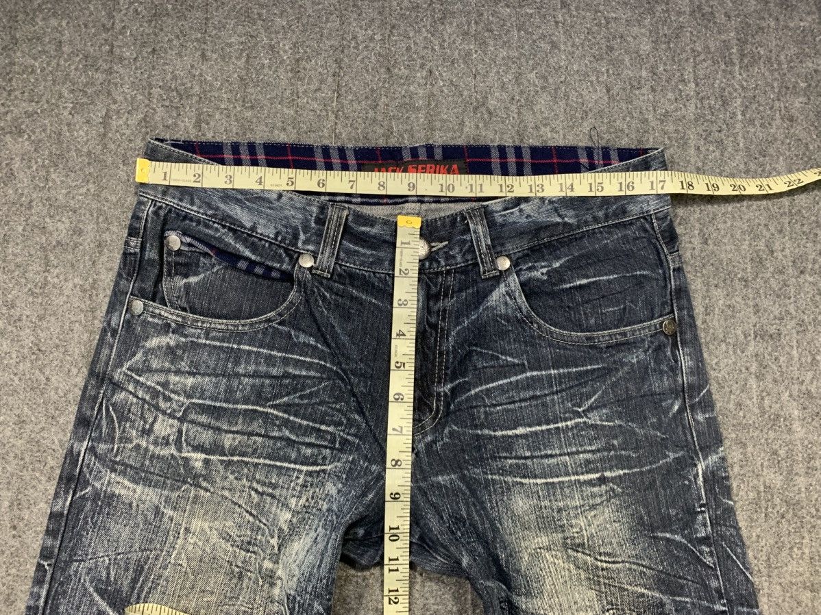 Japanese Brand Jack Serika Whisker Indigo Denim Straight Leg Zipper Pocket Size US 35 - 9 Thumbnail