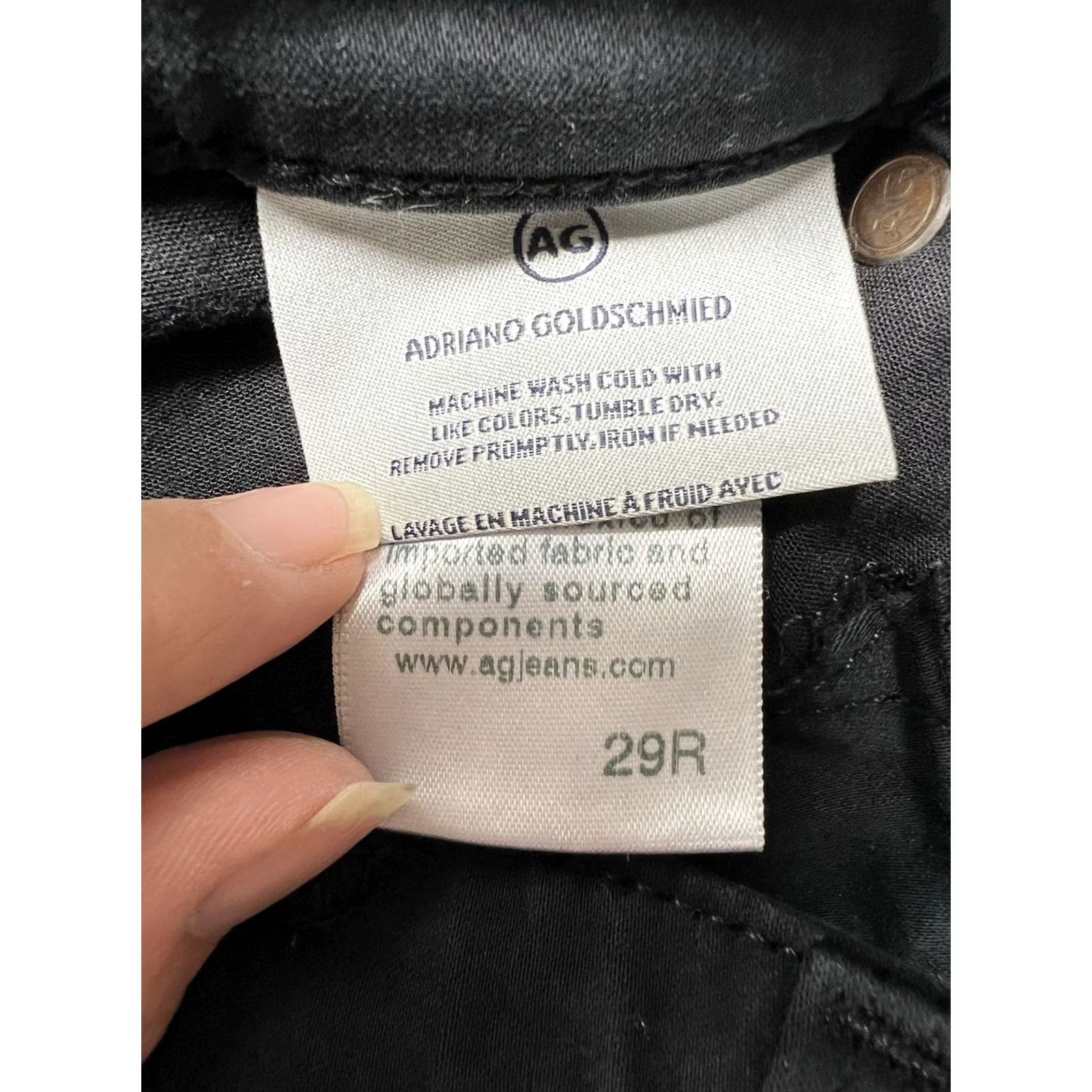 Anthropologie AG Adriano Goldschmied Black 29 Women’s High Rise Abby Ankle Pants Anthropologie AG Size 29" - 6 Thumbnail