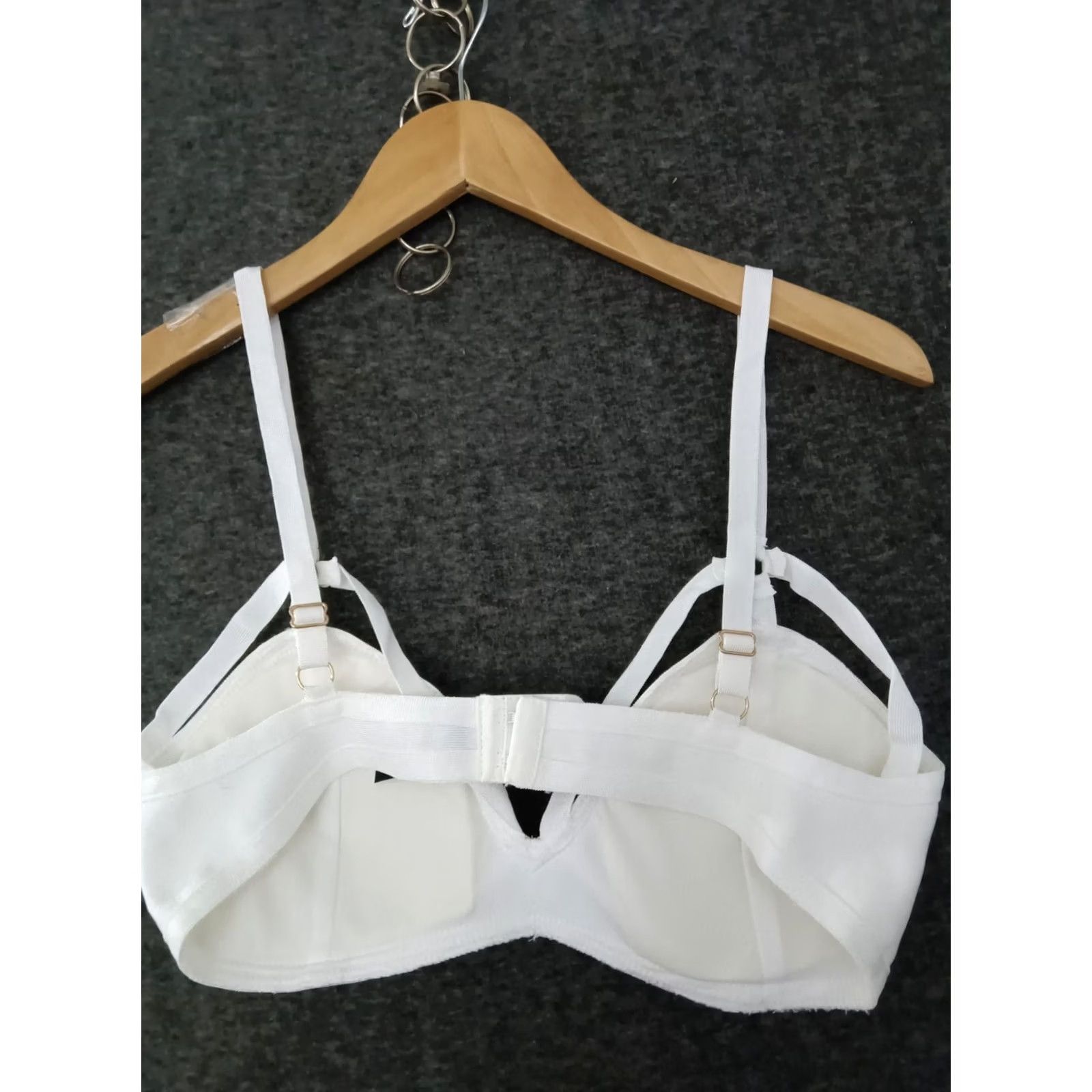 Vintage Codigo Sexy Strappy White Women's Bra M Size ONE SIZE - 2 Thumbnail