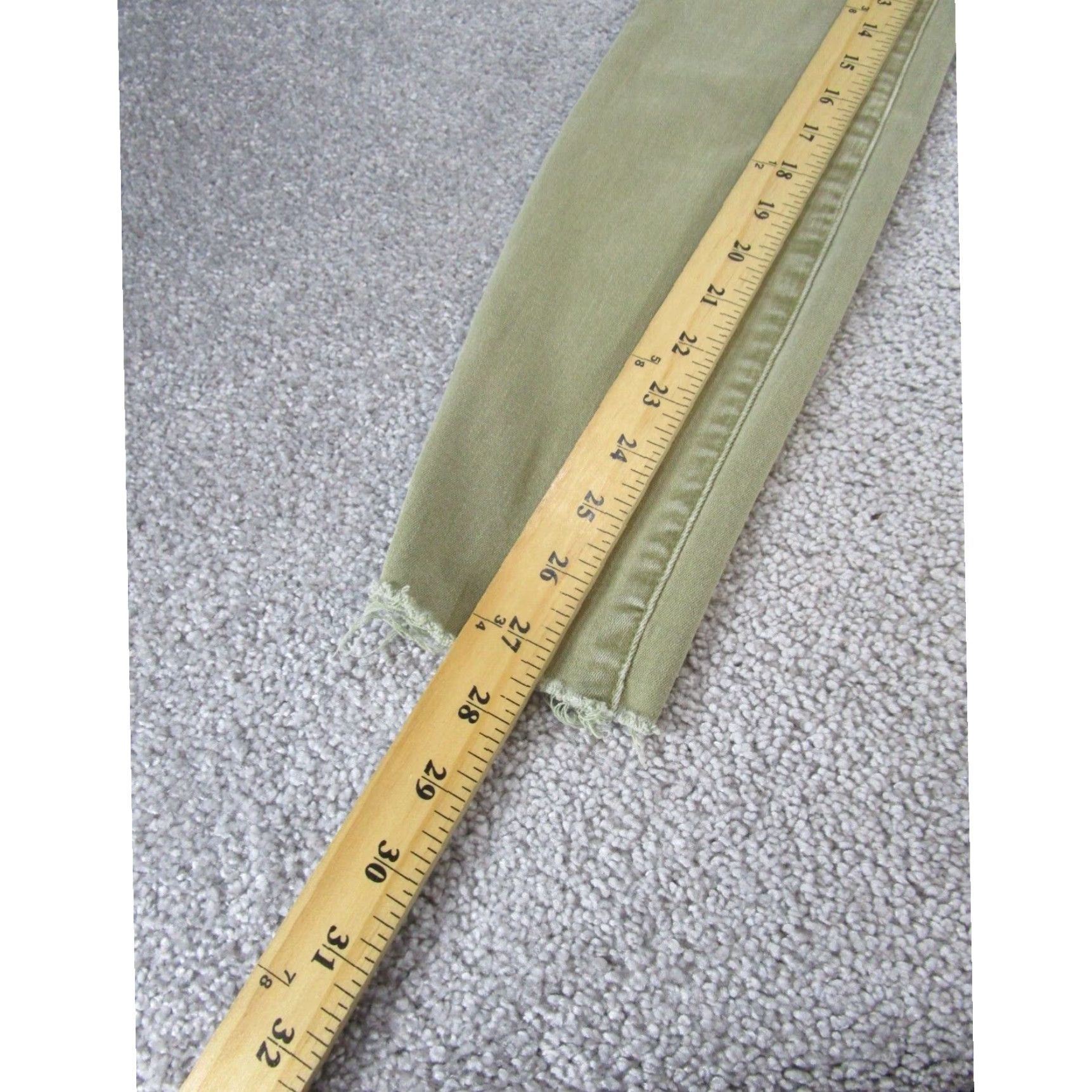 Madewell Madewell Womens Skinny Jeans 26 9" Rise Extra Large Light Green Denim Size 26" / US 2 / IT 38 - 4 Thumbnail