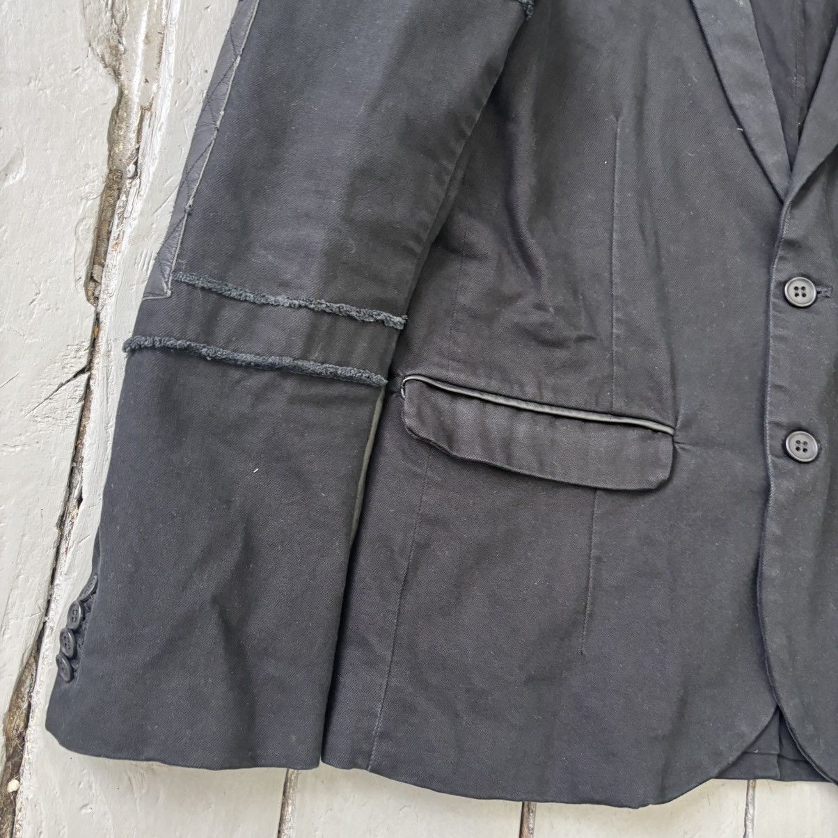 Diesel Leather Repair Distressed Blazer Size US M / EU 48-50 / 2 - 3 Thumbnail