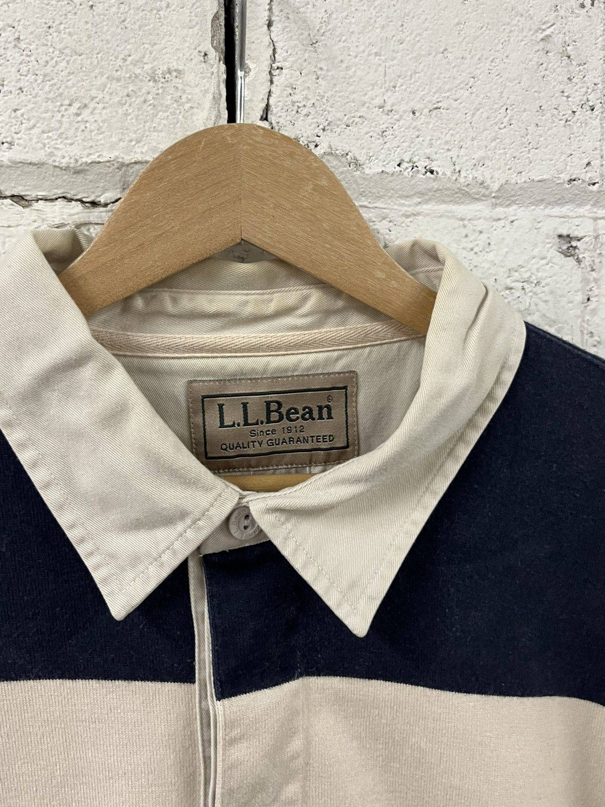 L.L. Bean Vintage Ll bean stripped rugby shirt preppy fall streetwear Size US XL / EU 56 / 4 - 5 Thumbnail