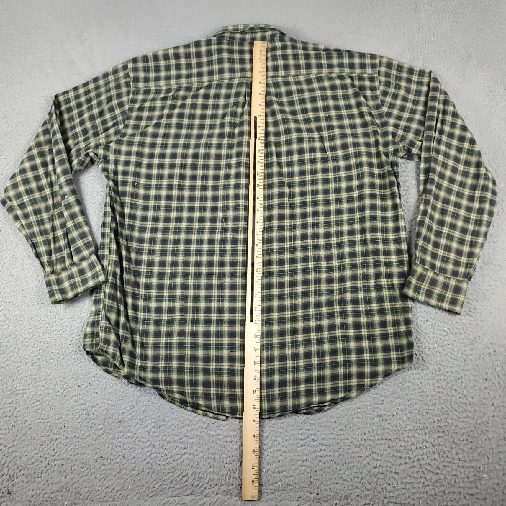 American Eagle Outfitters American Eagle Shirt Mens 2XL Green Plaid Casual Button-Up Long Sleeve Size US XXL / EU 58 / 5 - 3 Thumbnail