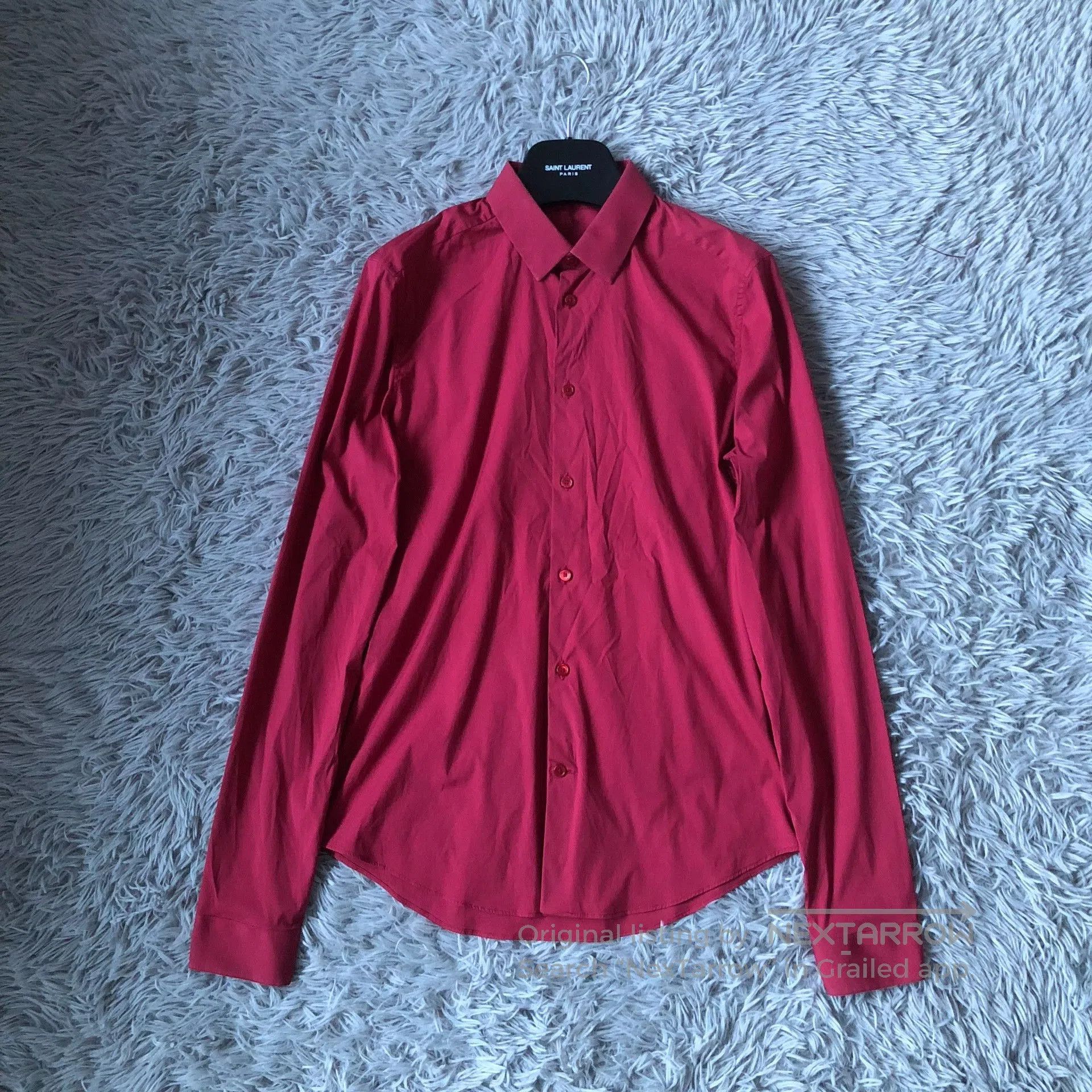 Balenciaga Balenciaga Burgundy Shirt. Size US S / EU 44-46 / 1 - 1 Thumbnail