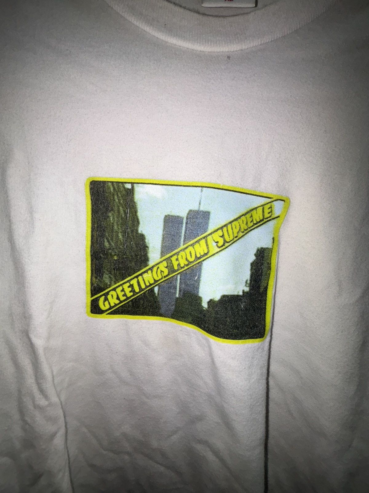 Supreme Supreme Greetings Tee Size US XL / EU 56 / 4 - 2 Thumbnail