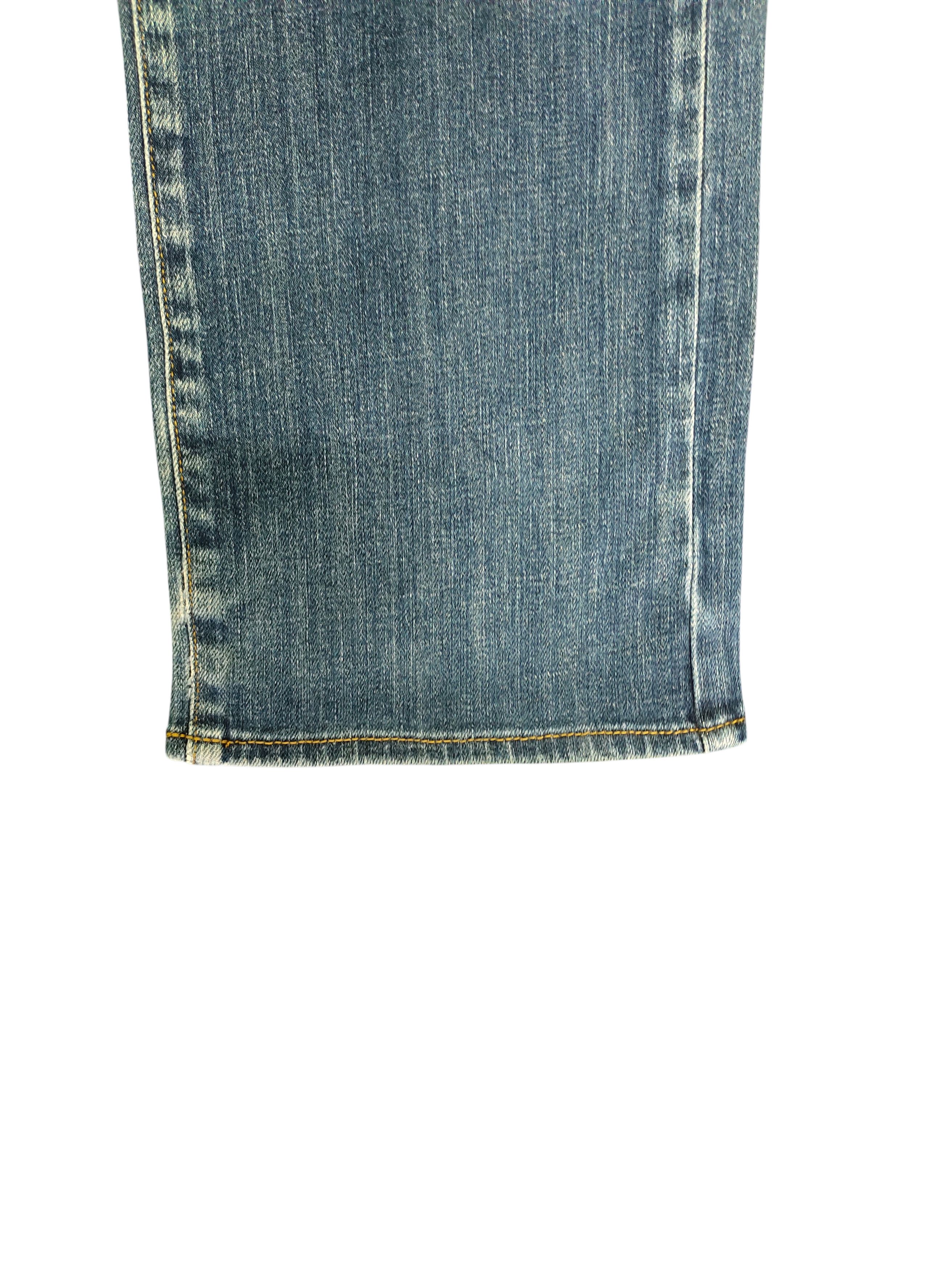 Kapital Vintage 90s Johnbull Clawmark Distress Faded Denim Jeans Size US 35 - 5 Thumbnail