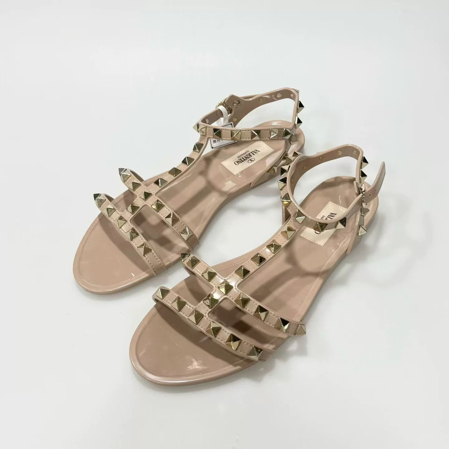 Valentino Valentino Rockstud Rubber Stud Flat Sandals Size US 6 / IT 36 - 1 Thumbnail