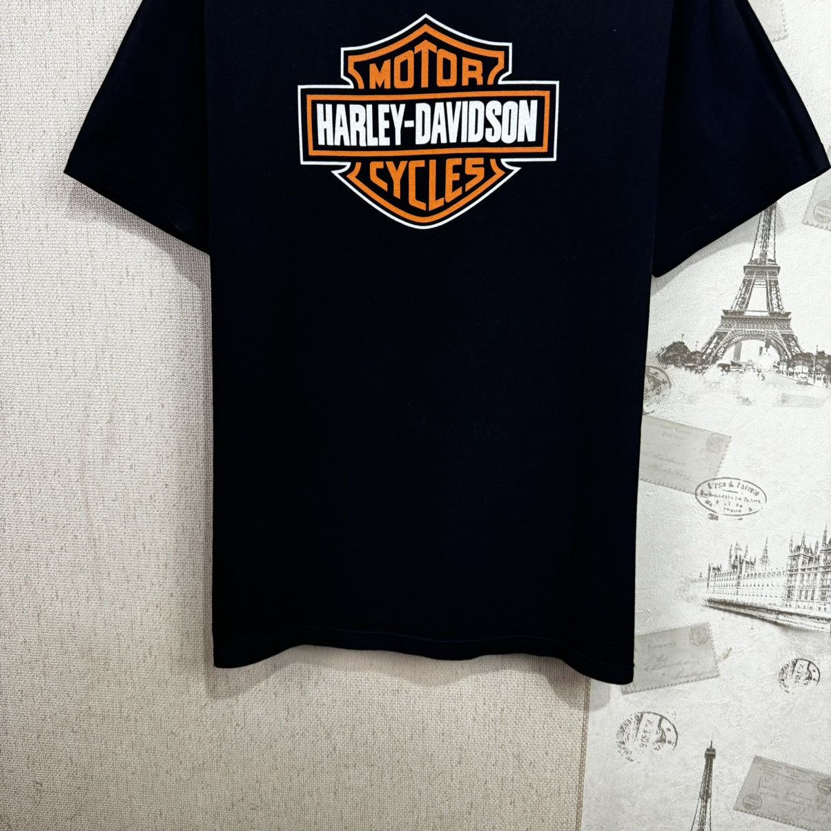 Harley Davidson × Vintage Vintage Harley Davidson T shirt Fire Wings USA Biker L Size US L / EU 52-54 / 3 - 13 Thumbnail