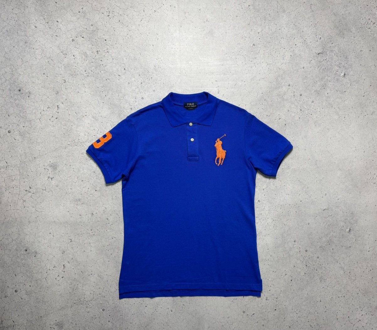 Polo Ralph Lauren Polo Ralph Lauren Blue Big Pony Vintage Polo Shirt Size US S / EU 44-46 / 1 - 1 Thumbnail