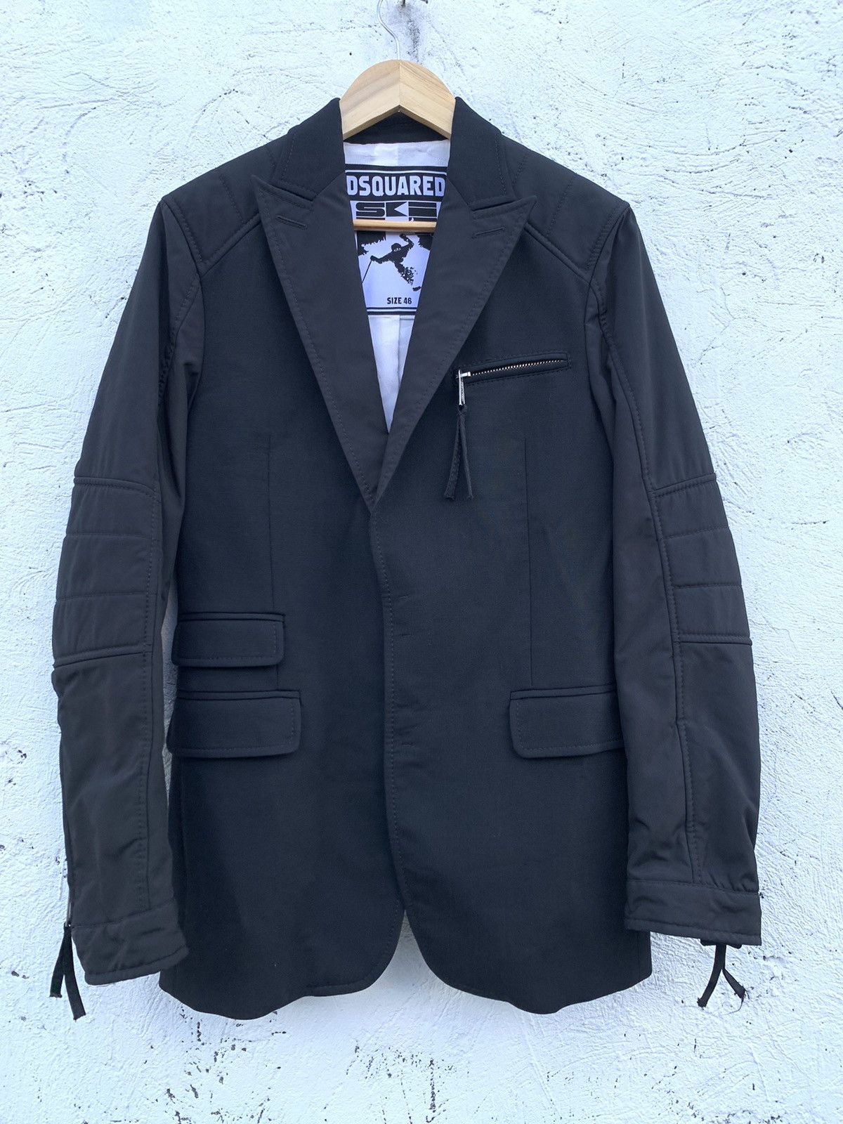 Dsquared2 Hybrid Moto Blazer Size 46R - 1 Thumbnail