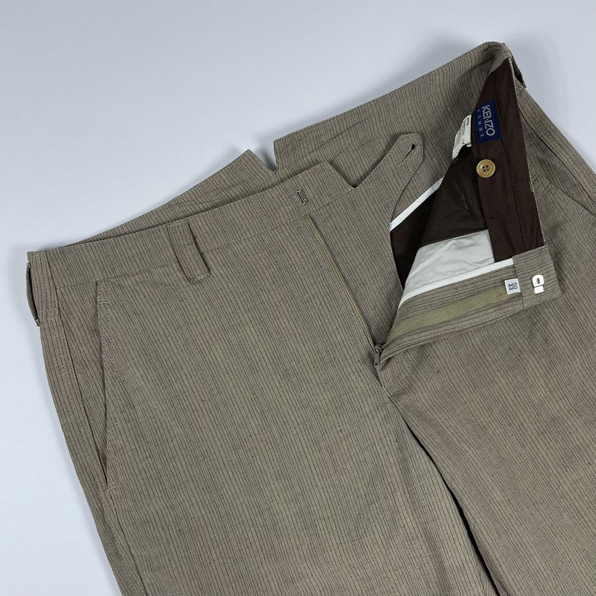 Kenzo Vintage Kenzo Homme Linen Chinos Pants Size US 34 / EU 50 - 4 Thumbnail