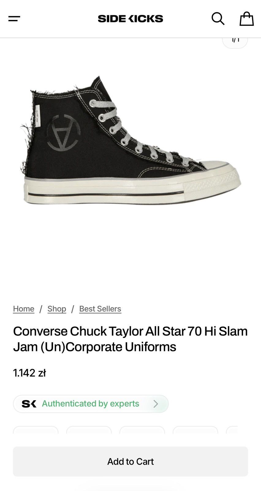 Converse Avantgarde High Top Converse Chuck 70 (Un)corporate Uniforms Size US 8 / EU 41 - 10 Thumbnail