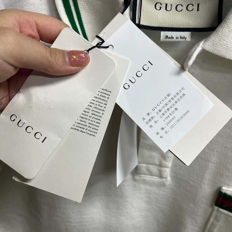 Gucci Gucci The latest ivory white letter print straight short-sl Size US M / EU 48-50 / 2 - 4 Thumbnail