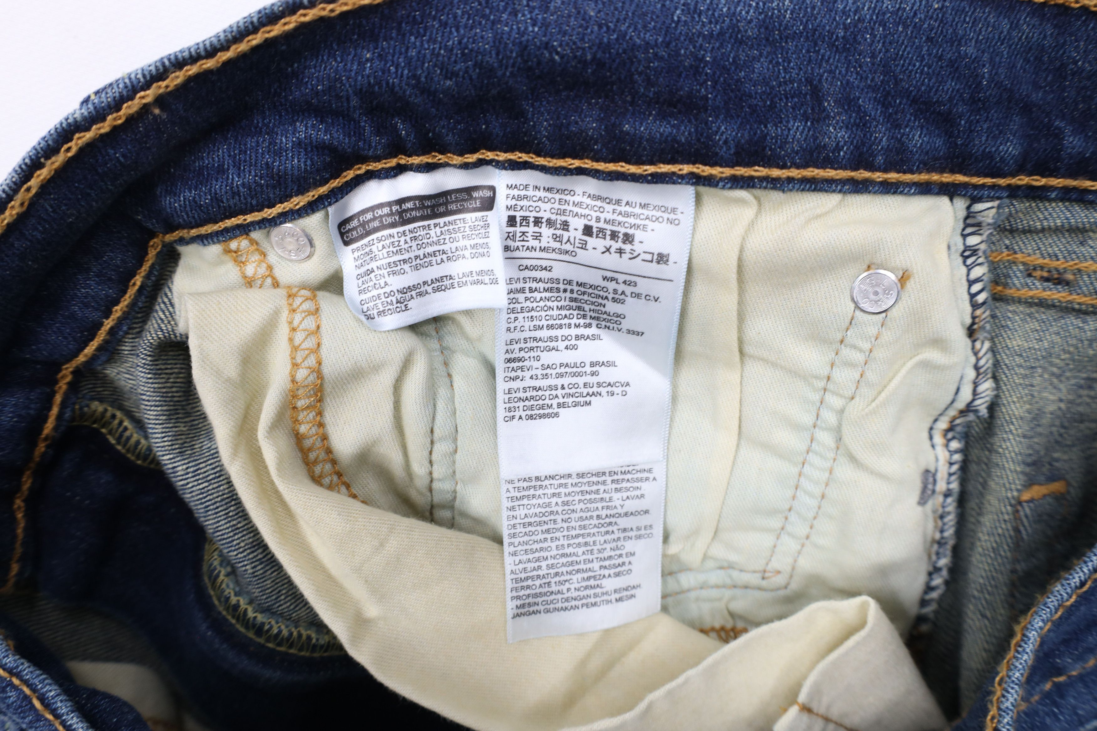 Levi's × Vintage Vintage Y2K Levis 505 Stretch Regular Fit Denim Jeans Blue Size US 36 / EU 52 - 7 Thumbnail
