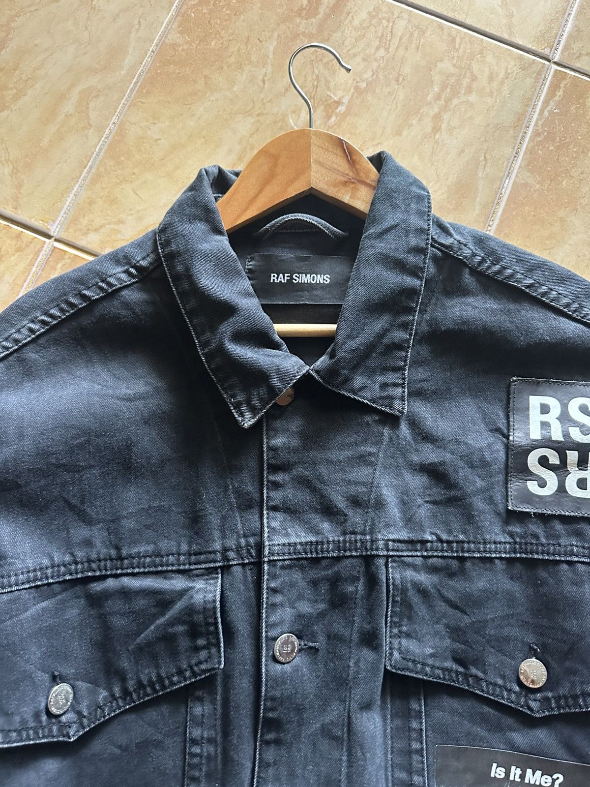 Raf Simons Raf Simons x Peter Saville SS18 Oversize Denim Jacket Black Size US S / EU 44-46 / 1 - 4 Thumbnail