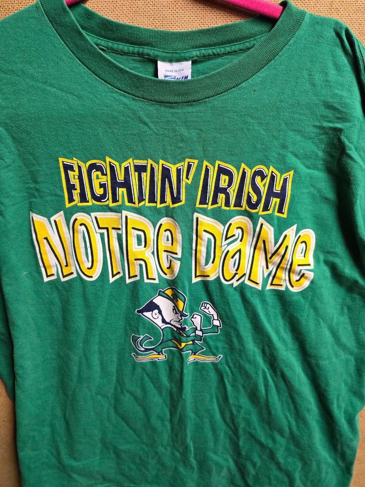 NCAA Vintage Notre Dame Fighting Irish XL Single Stitch Made USA Size US XL / EU 56 / 4 - 2 Thumbnail
