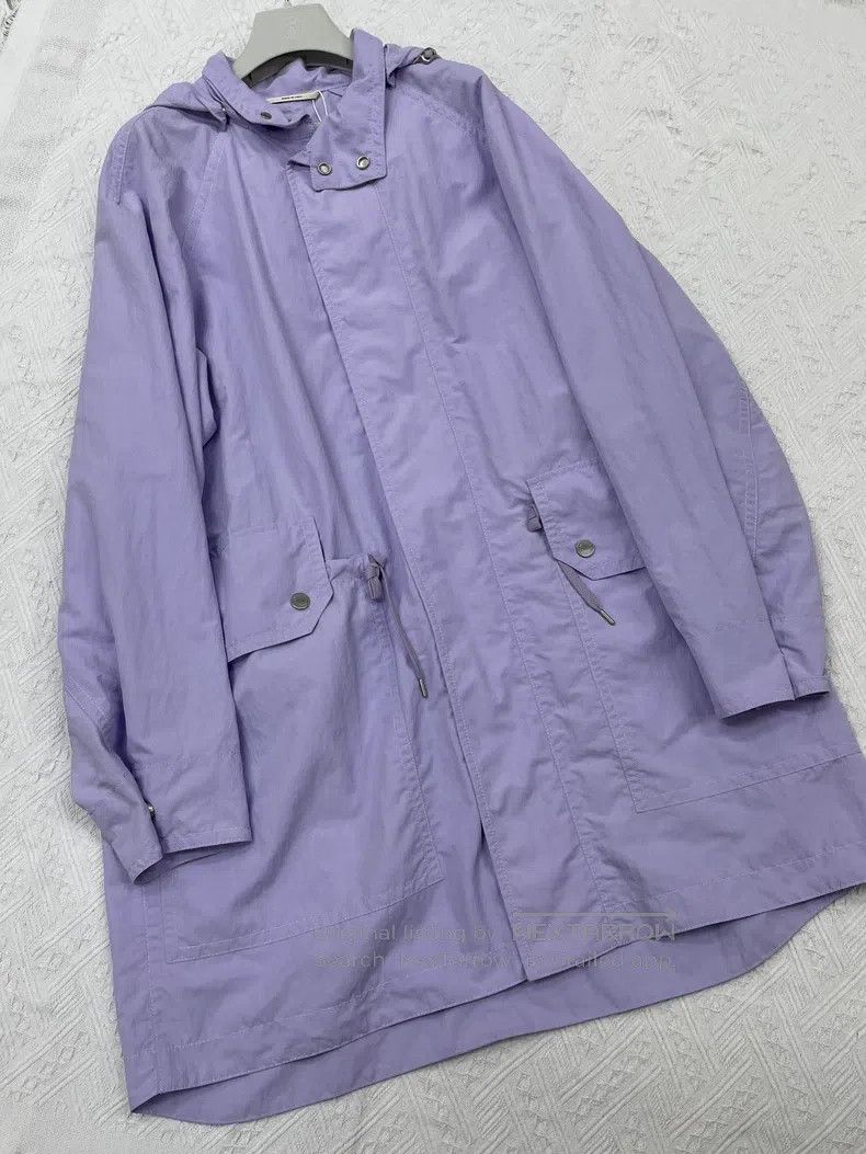 Hermes Hermes Purple Trench Coat, Loose Fit Size US M / EU 48-50 / 2 - 1 Thumbnail