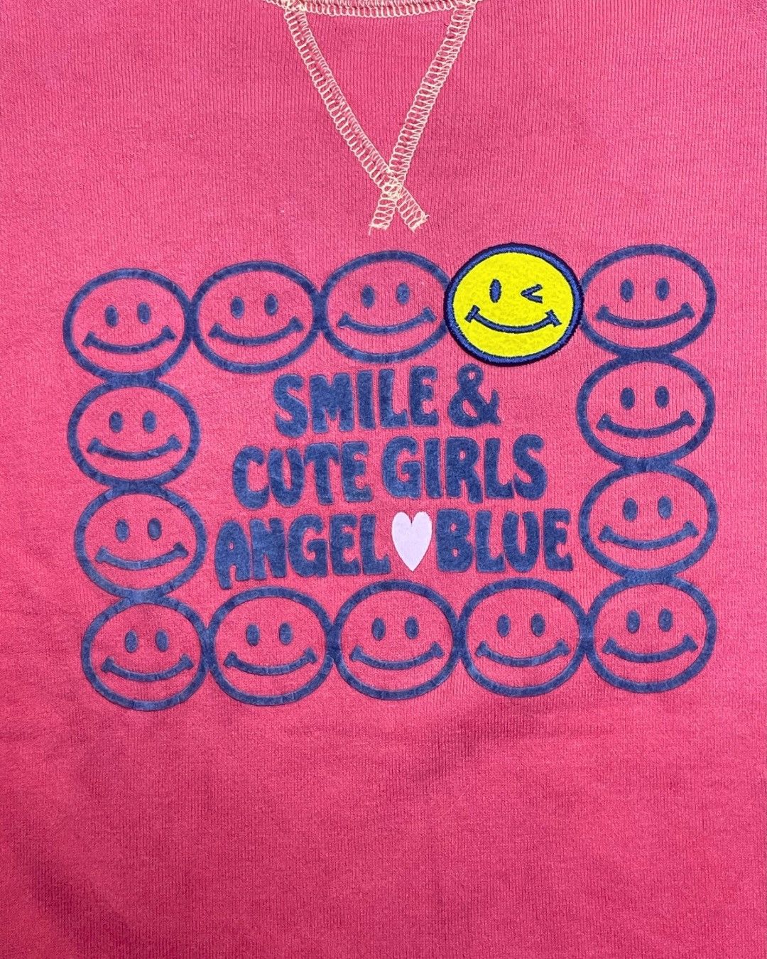 Angel Blue Angel Blue Y2K Smile Graphic Sweatshirt Size M / US 6-8 / IT 42-44 - 4 Thumbnail