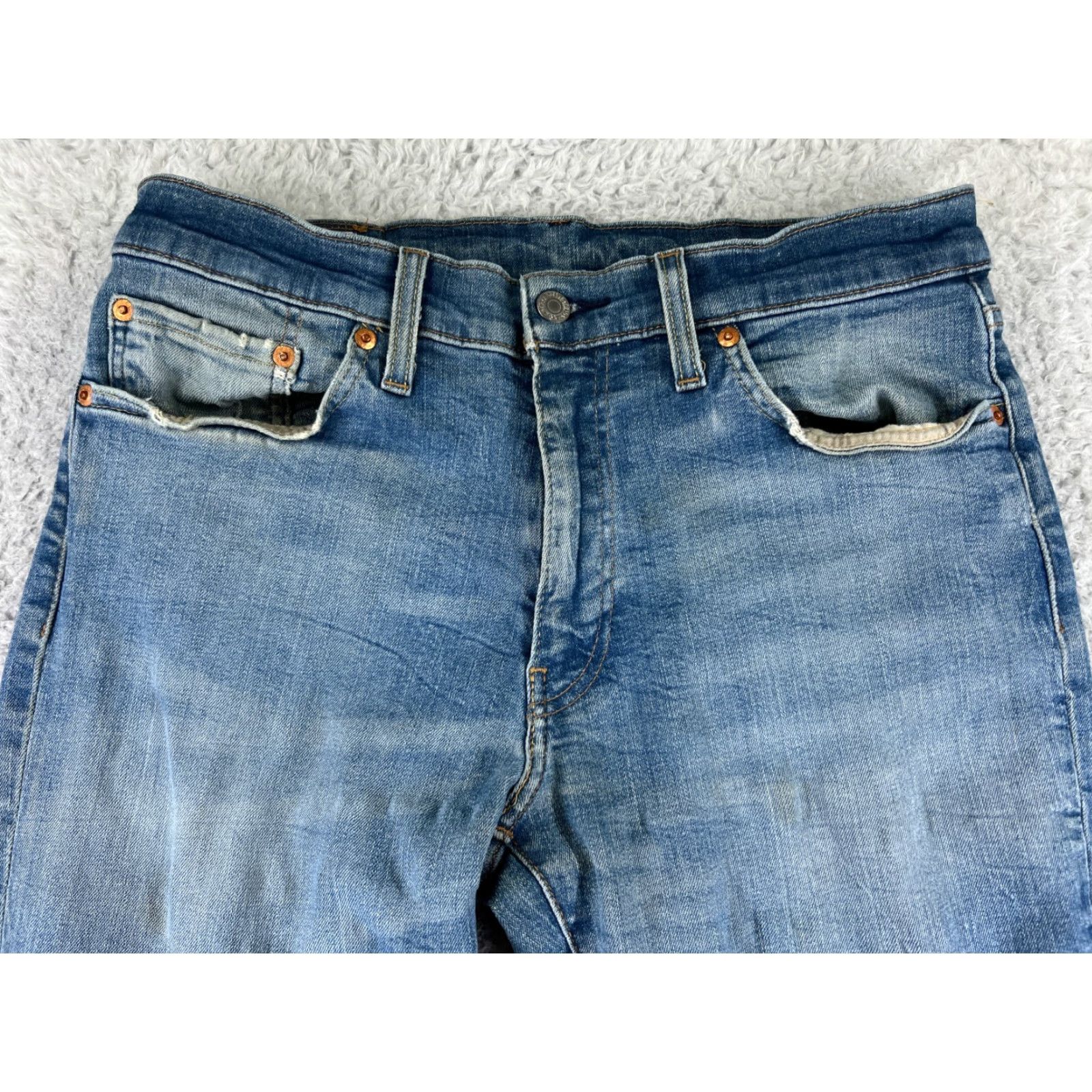 Levi's Levi's 511 Jeans Adult 31 Denim Blue Cotton Blend Slim Straight 5-Pocket Regular Read Read Size US 31 - 5 Thumbnail