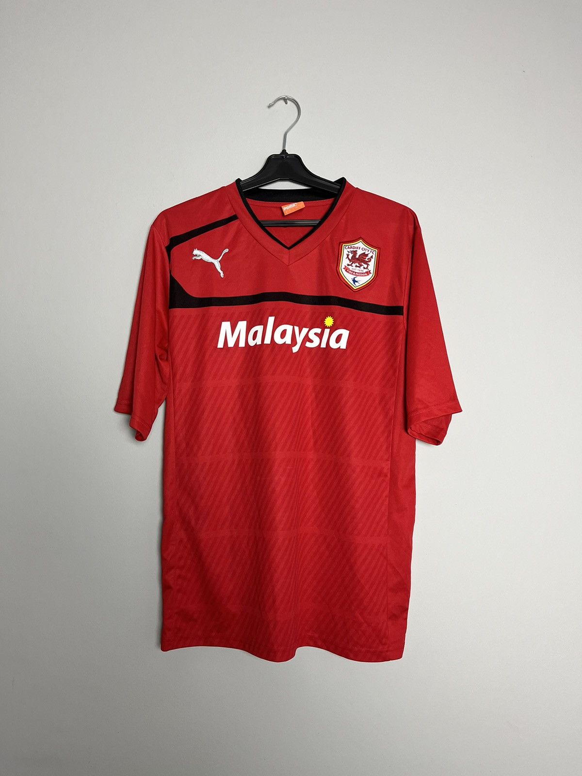 Gunnarson Cardiff city puma soccer jersey tshirt rare