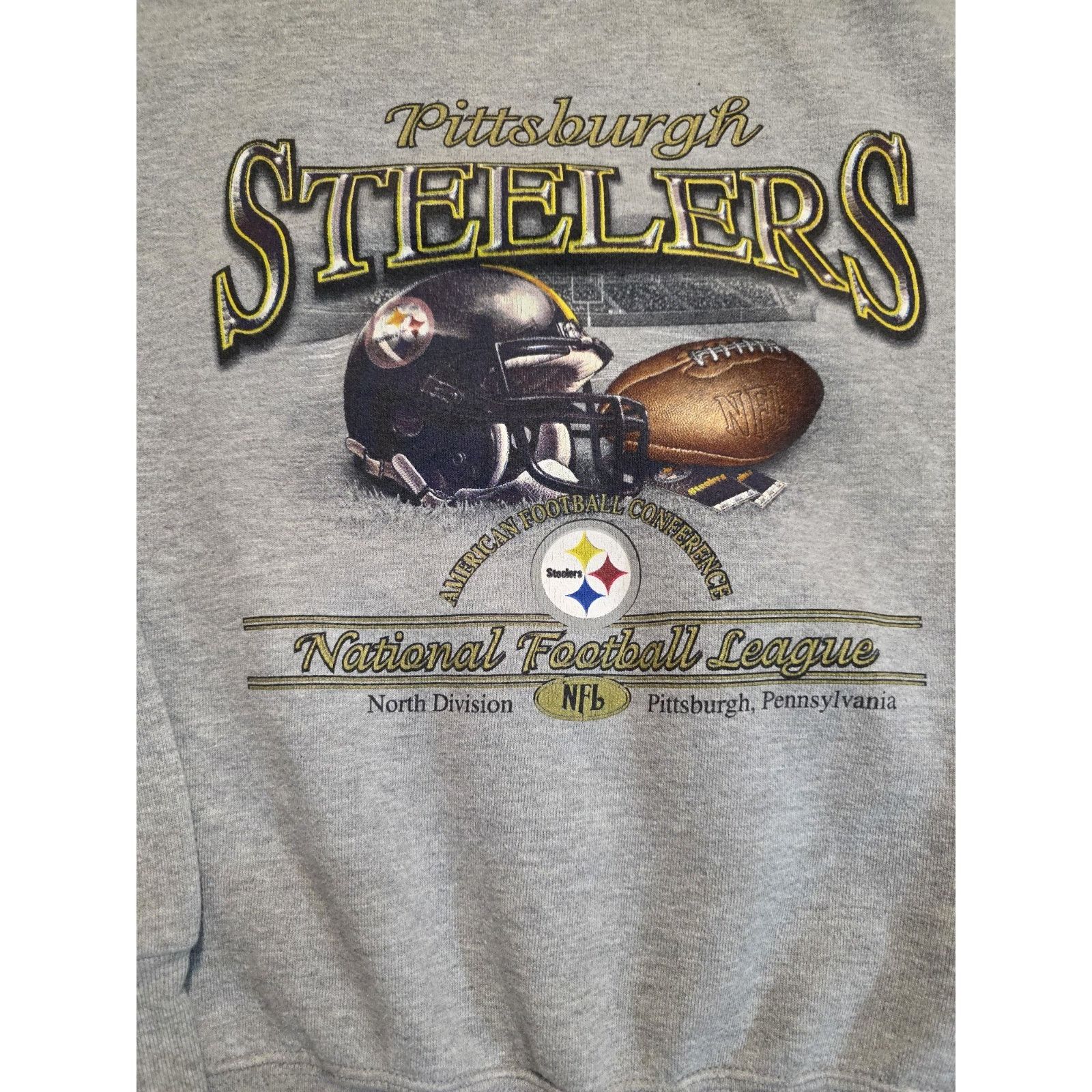 Tommy Bahama Pittsburgh Steelers NFL Vintage Crewneck Grey Sweatshirt Size US M / EU 48-50 / 2 - 2 Thumbnail