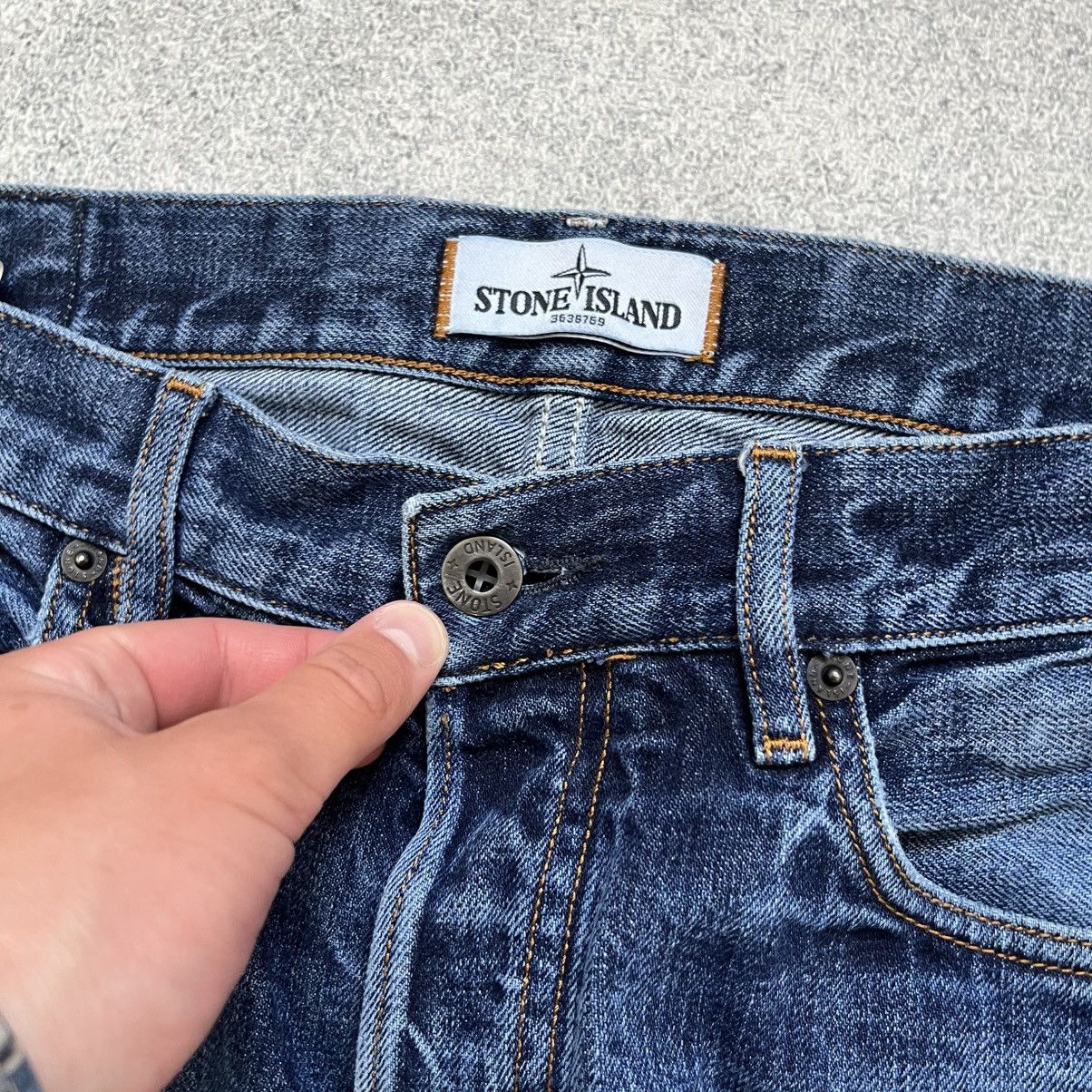 Stone Island STONE ISLAND Jeans Wash Blue Denim Vintage Y2k Affliction Size US 32 / EU 48 - 9 Thumbnail