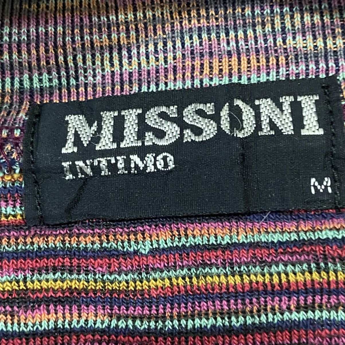 Missoni Vintage 90s Missoni Terry Cloth Long Sleeve Knit Crewneck Size US M / EU 48-50 / 2 - 5 Thumbnail