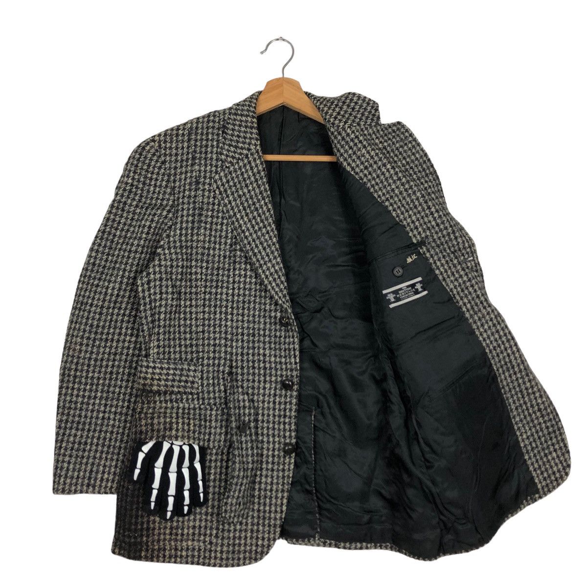 Harris Tweed 🔥80’s Vintage Harris Tweed Wool Jacket Herringbone Design Size M / US 6-8 / IT 42-44 - 9 Thumbnail