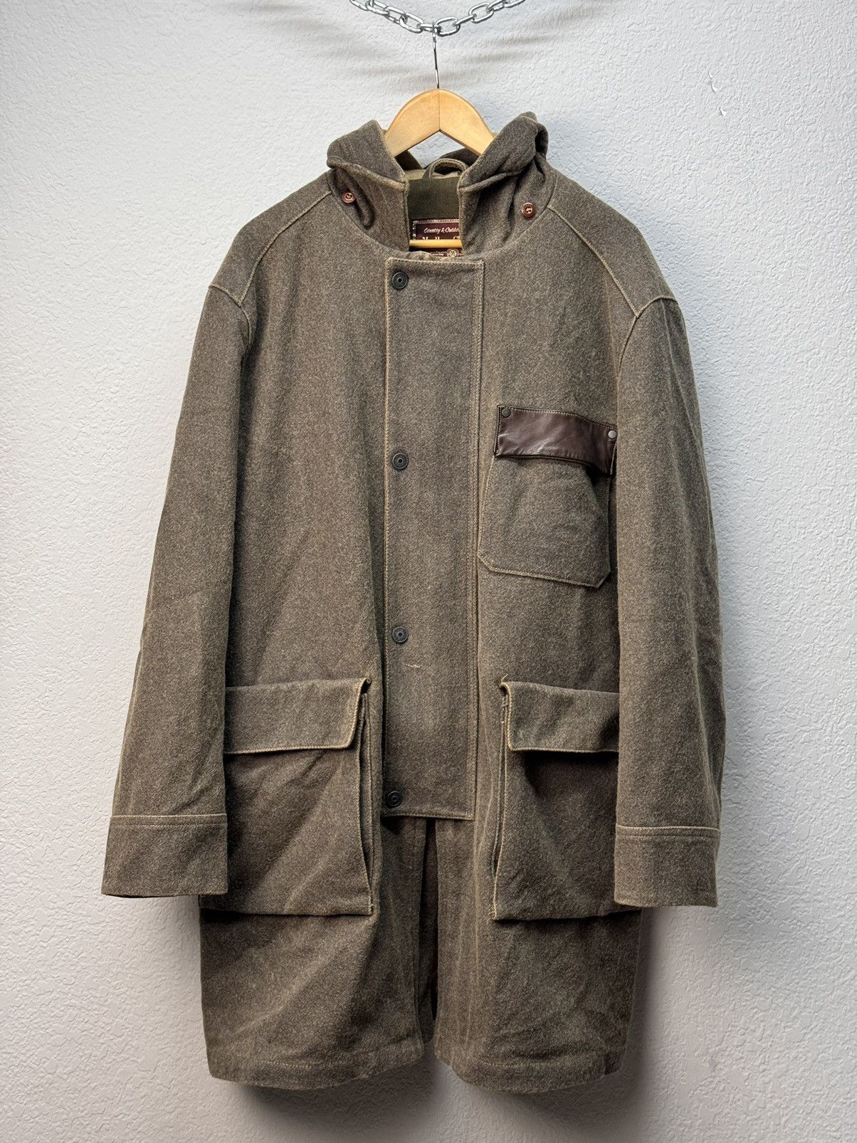 Marlboro Vintage Marlboro Classics Brown Jacket Made Italy Coat Size US XL / EU 56 / 4 - 5 Thumbnail
