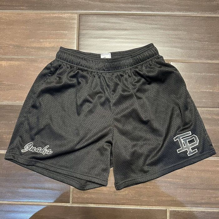 Eric Emanuel Inaka Power Shorts Adult Large Black Double Mesh Logo Gym ...