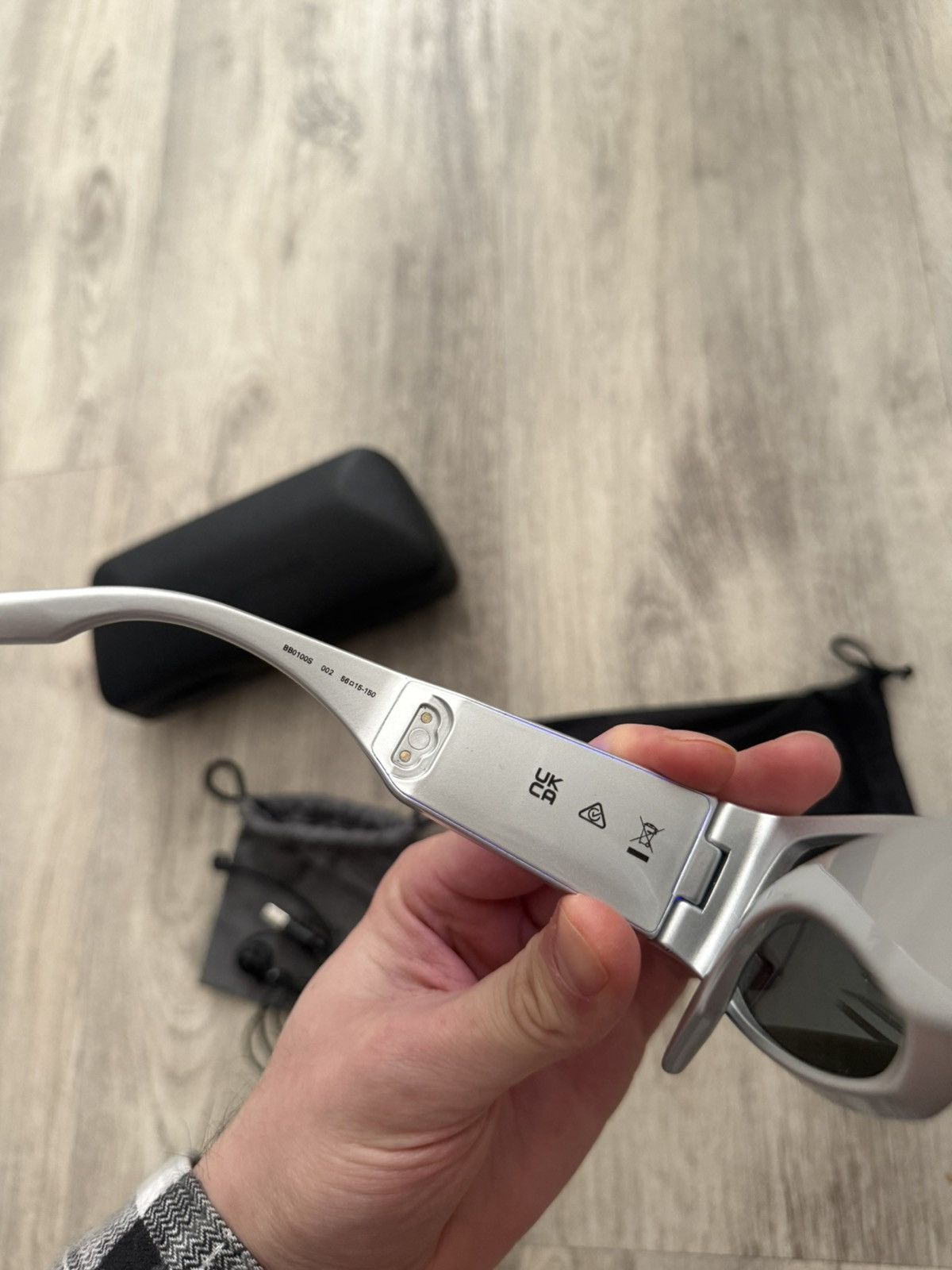 Balenciaga Balenciaga LED Sunglasses Grey Silver Size ONE SIZE - 12 Thumbnail