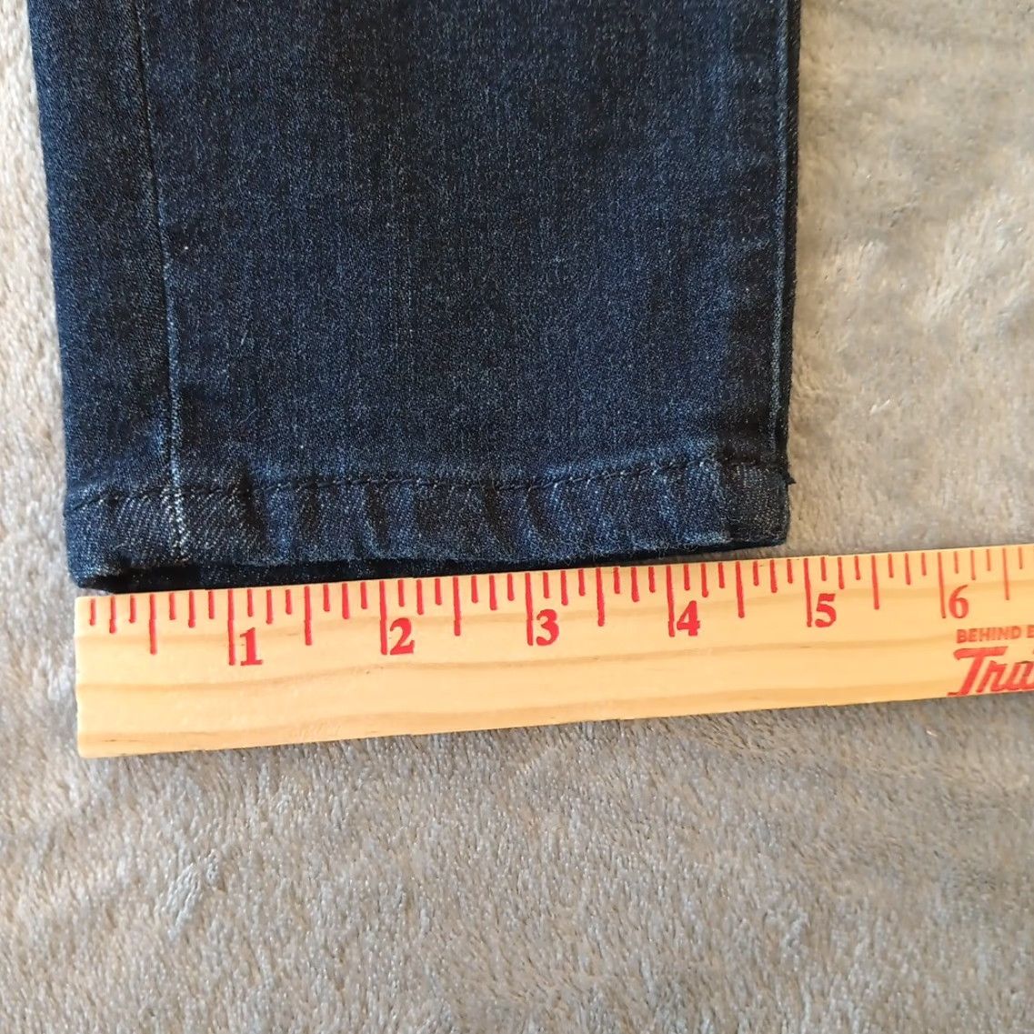 Vintage Just USA Jeans Skinny Womens Size 31 Blue Dark Wash Mid Rise 31x26.5 Stretch Denim 5-Pocket Womens Jeans Size 24" / US 00 / IT 34 - 6 Thumbnail