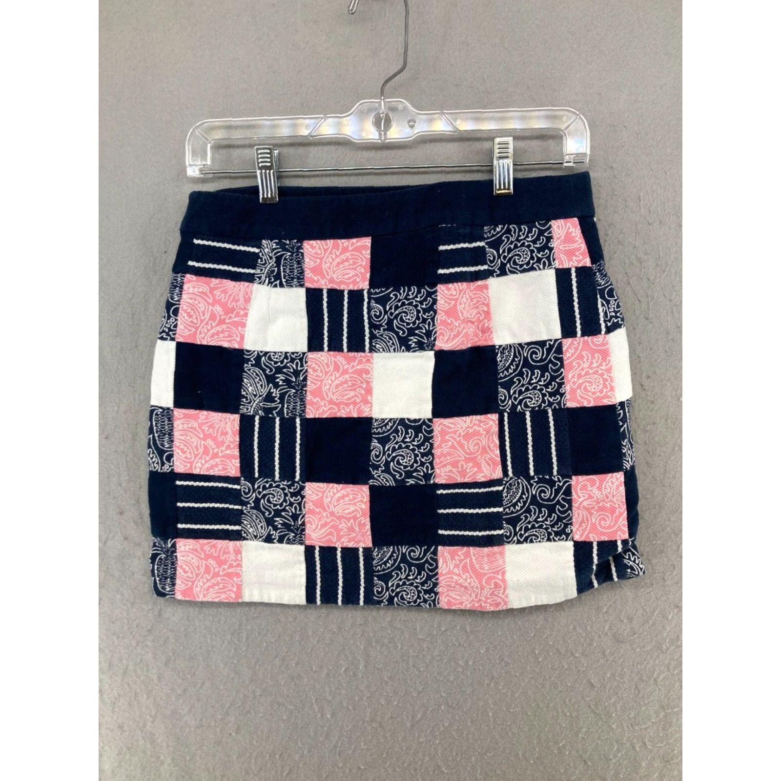 Vineyard Vines VINEYARD VINES Womens Plaid Mini Skirt 0 Blue Casual Preppy Size 25" / US 0 / IT 36 - 5 Thumbnail