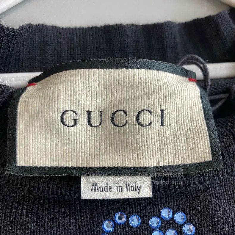 Gucci Gucci Colourful rhinestone old flower wool knitted sweatsh Size US M / EU 48-50 / 2 - 3 Thumbnail
