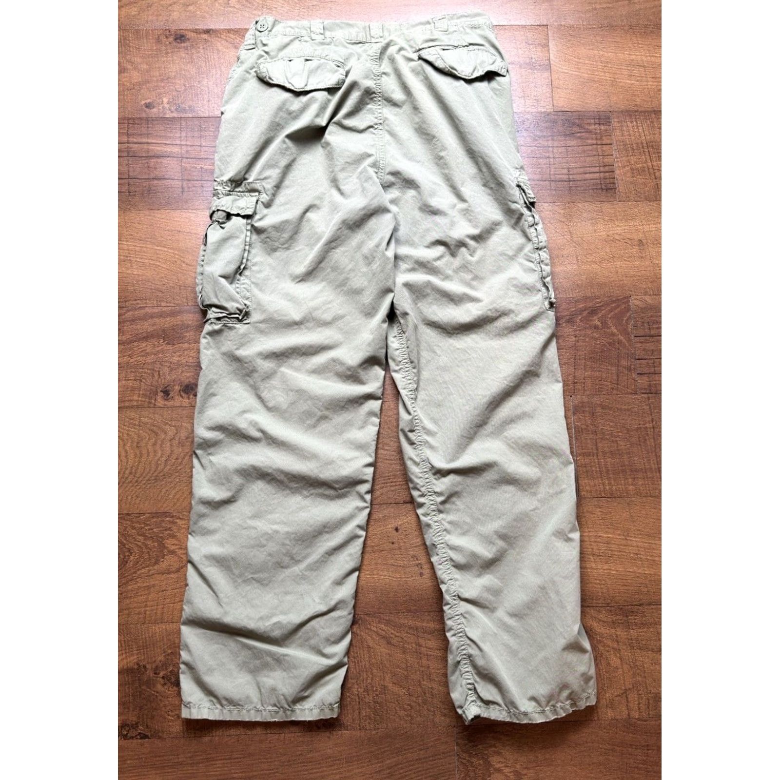 Polo Ralph Lauren VINTAGE Polo Ralph Lauren Cargo Paratrooper Pants Shoes? 34X32 Green Mens Straight 90s Army Utility Cotton Pants Size US S / EU 44-46 / 1 - 3 Thumbnail
