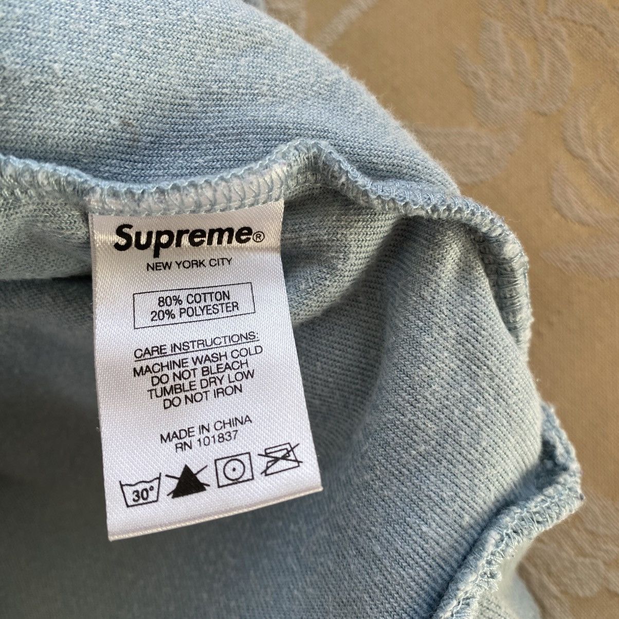 Supreme Supreme Velour Half Zip Pullover Baby Blue 2017 Size US M / EU 48-50 / 2 - 6 Thumbnail