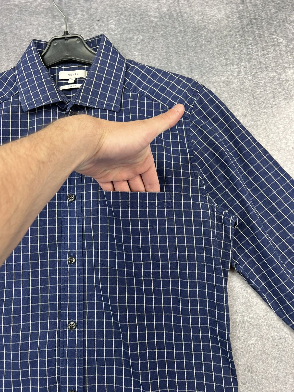 Designer × Reiss Reiss slim fit long sleeve men’s shirt Size US S / EU 44-46 / 1 - 5 Thumbnail