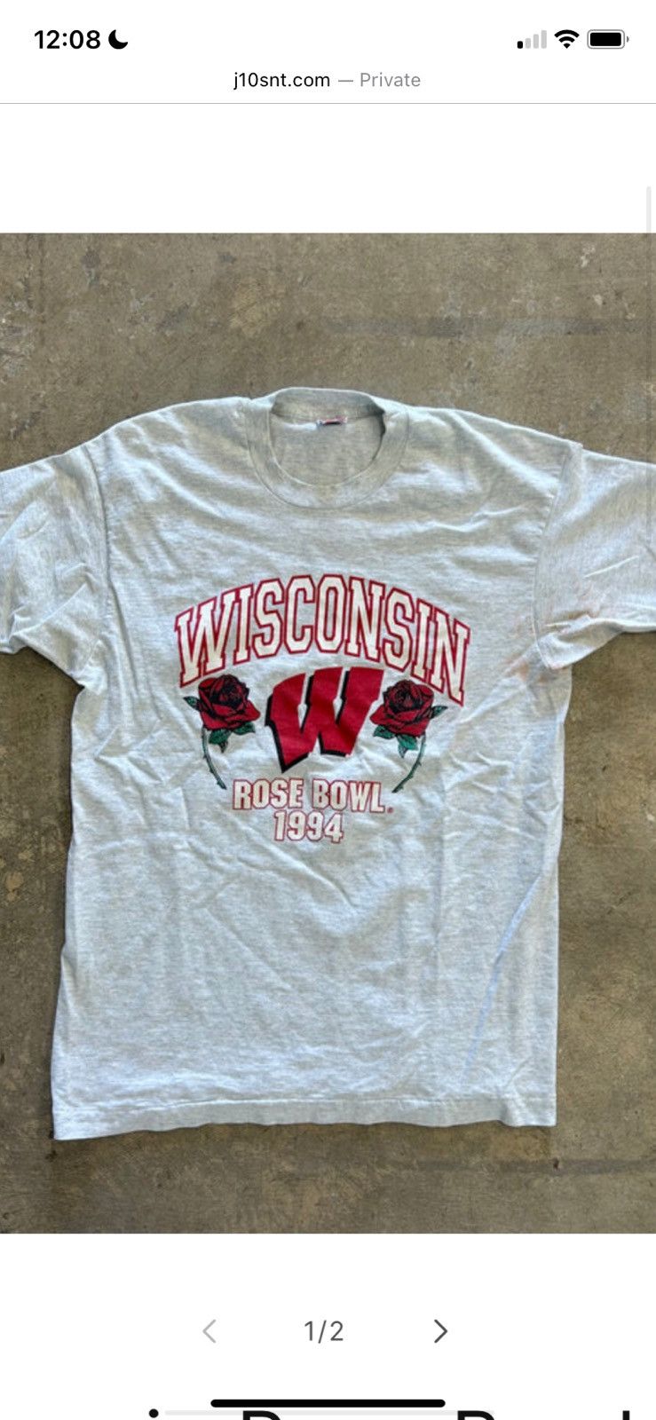 Vintage Wisconsin Rose Bowl Vintage Tee Size US L / EU 52-54 / 3 - 1 Thumbnail