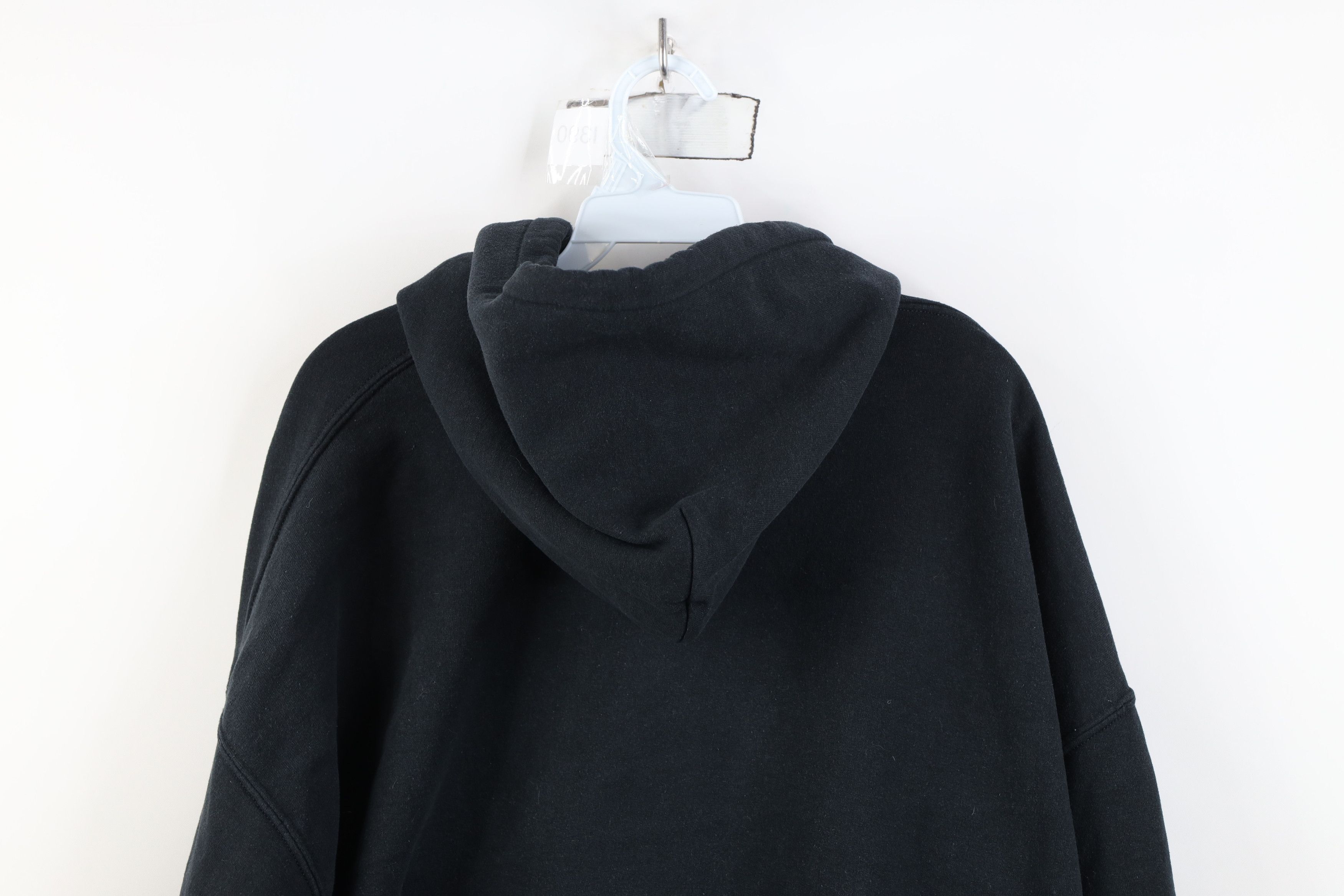 Vintage Vintage Y2K Streetwear Heavyweight Hoodie Sweatshirt Black Size US XXL / EU 58 / 5 - 13 Thumbnail