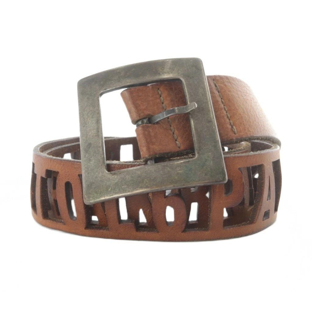 Maison Margiela Martin Margiela 14 Cut Leather Belt Brown One Size Size ONE SIZE - 1 Thumbnail