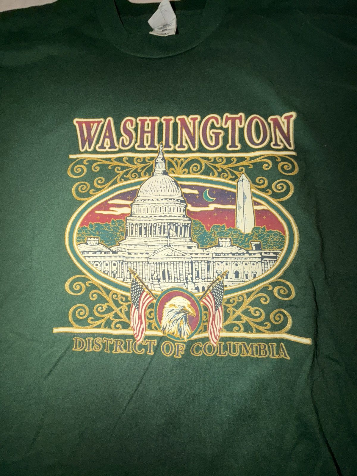 Vintage Vintage Washington D.C tee Single Stitch Size US XL / EU 56 / 4 - 2 Thumbnail
