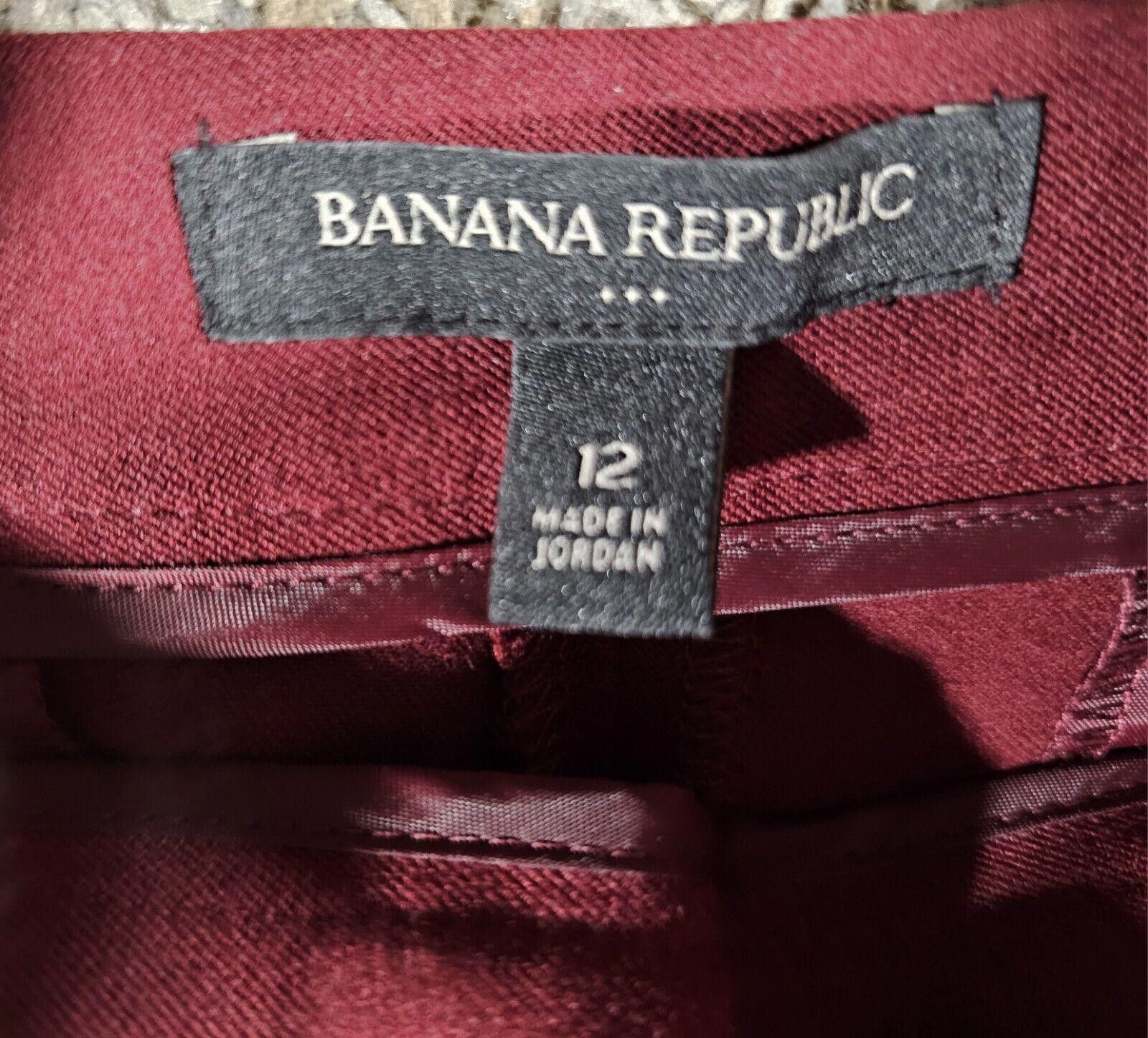 Banana Republic Banana Republic Red Size 12 Side Zip Pants Size 34" / US 12 / IT 48 - 2 Thumbnail