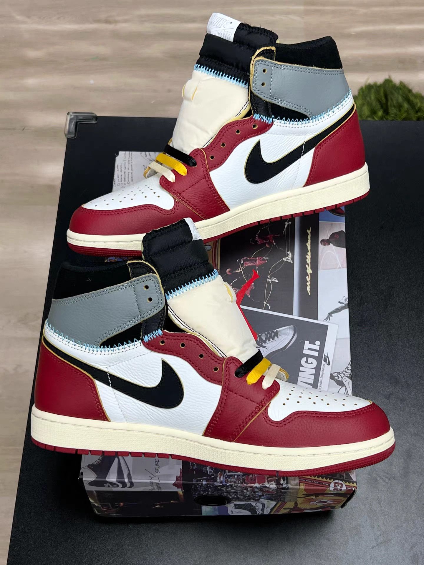 Jordan Brand Union x Air Jordan 1 High Retro Basketball Shoes K15 Size US 11 / EU 44 - 5 Thumbnail