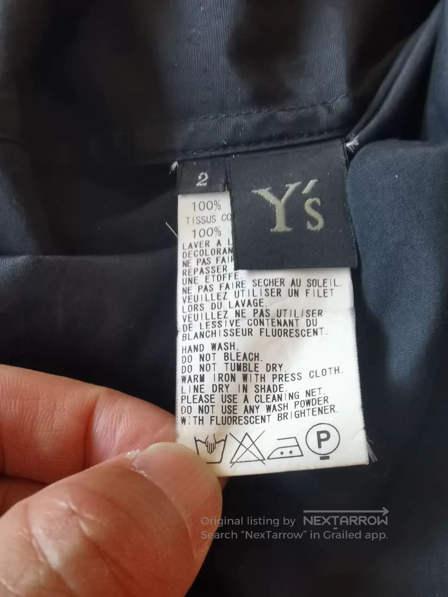 Y's Y's Black Cotton Long Sleeve Shirt. Size M / US 6-8 / IT 42-44 - 5 Thumbnail
