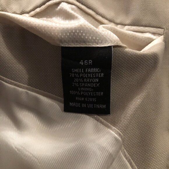 J Ferrar J.ferrar men's new tan sport coat blazer jacket size: 46R Size 46R - 5 Thumbnail