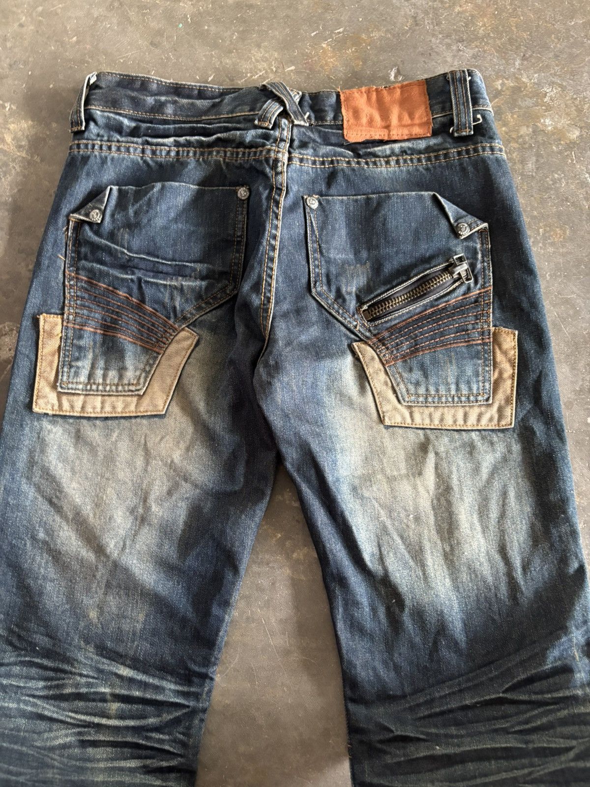 Hysteric Glamour Washed rusty whiskered jeans western bikers style grunge Size US 30 / EU 46 - 12 Thumbnail