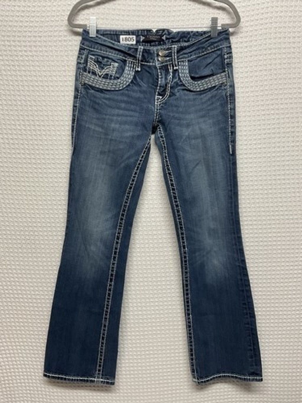 Other Vigoss The Dublin Boot Cut Blue Zip Jagger Jeans Women 28x31 Size 28" / US 6 / IT 42 - 1 Thumbnail