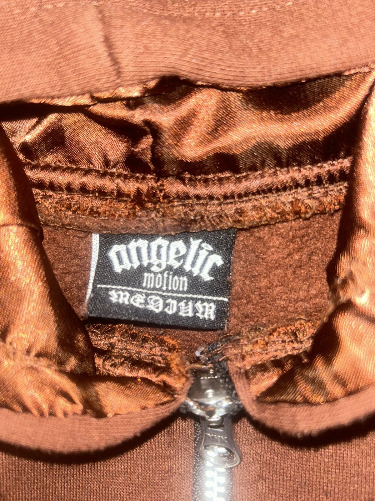 Designer × Vintage Vintage Brown Angelic Motion Zip-Up Size US M / EU 48-50 / 2 - 2 Thumbnail