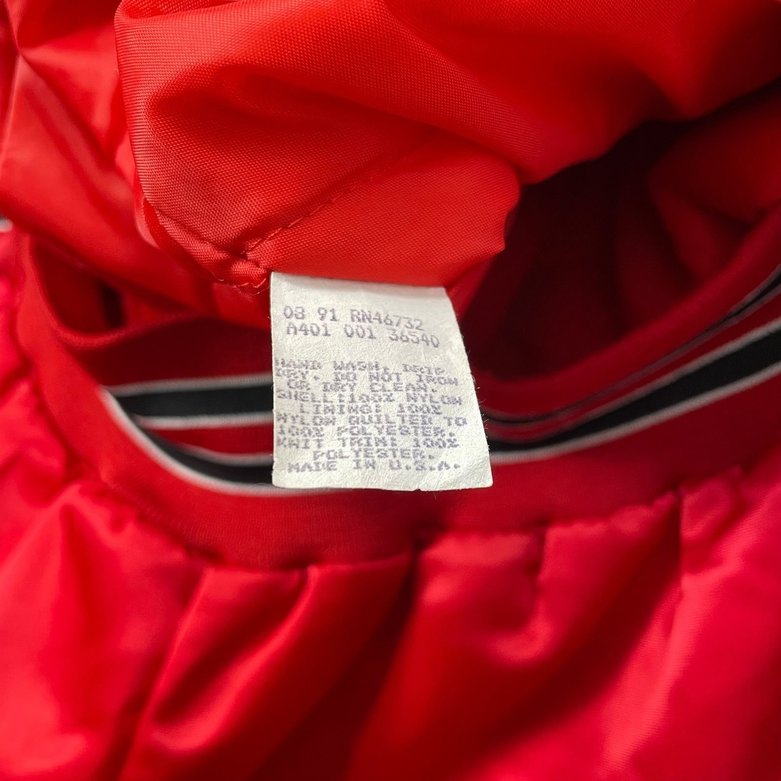 NBA VTG 90s CHICAGO BULLS CHALK LINE SATIN BOMBER JACKET SIZE M Size US M / EU 48-50 / 2 - 7 Thumbnail